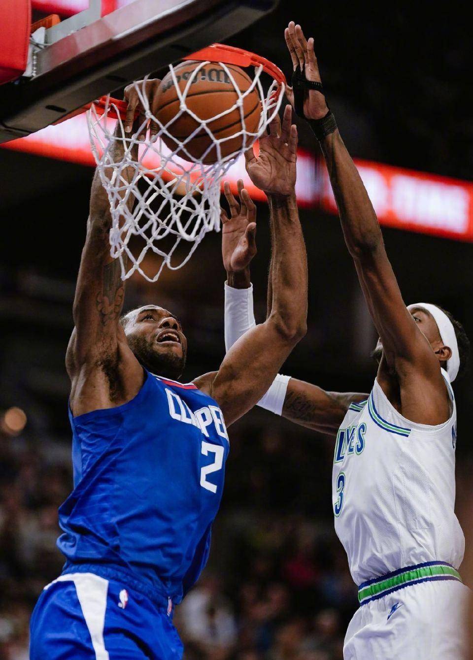 快船主场战狼队曾失脚单走分朋君新飞